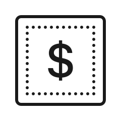 dollar symbol icon